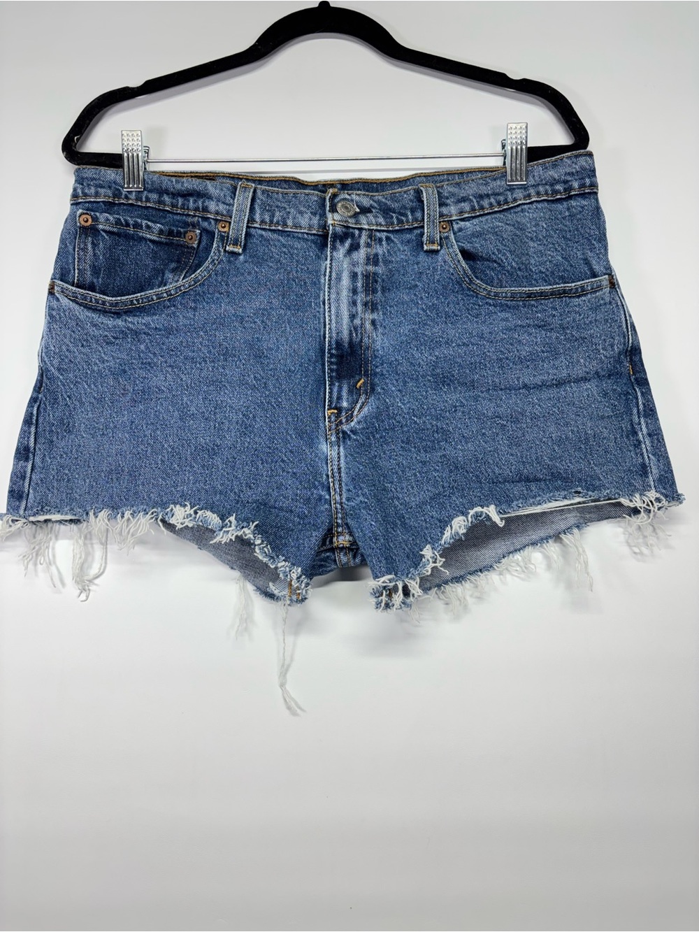 ✨Levi’s 512 Distressed Denim Cutoff Shorts – Size 34